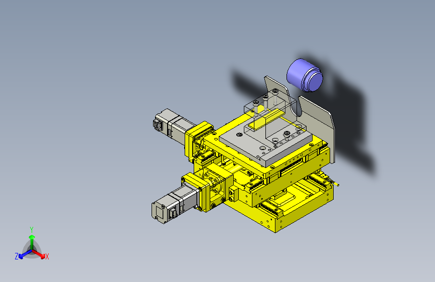 一款树脂零件的切削加工机3D模型