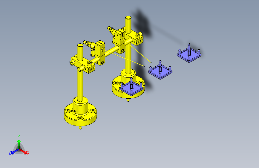一款通过送风排出NG产品3D模型