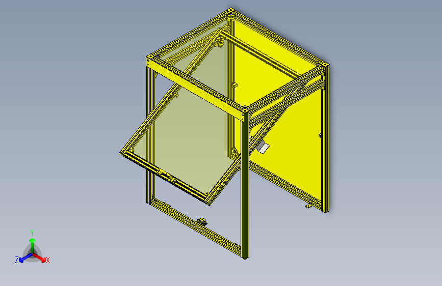 一款推拉门3D图纸