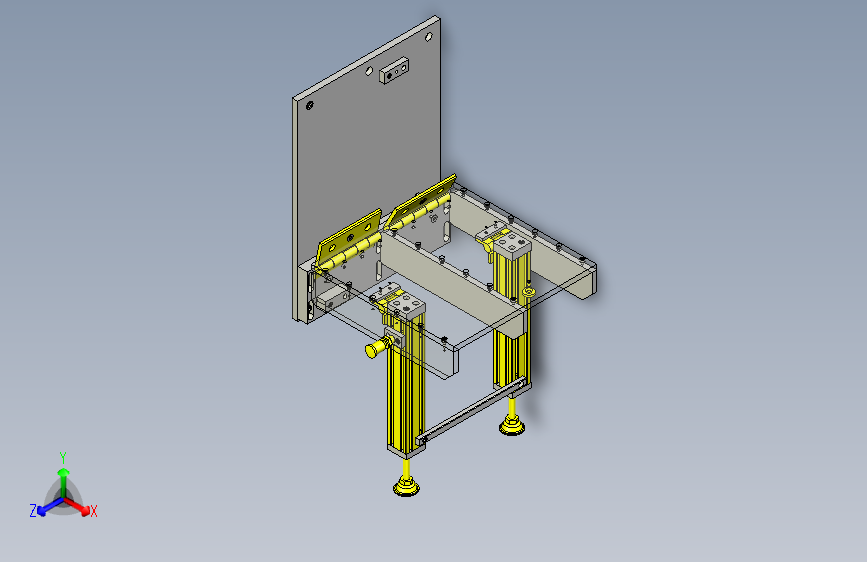 一款折叠式梯凳3D模型