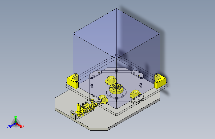 一款直线运动操作型旋转组件3D模型