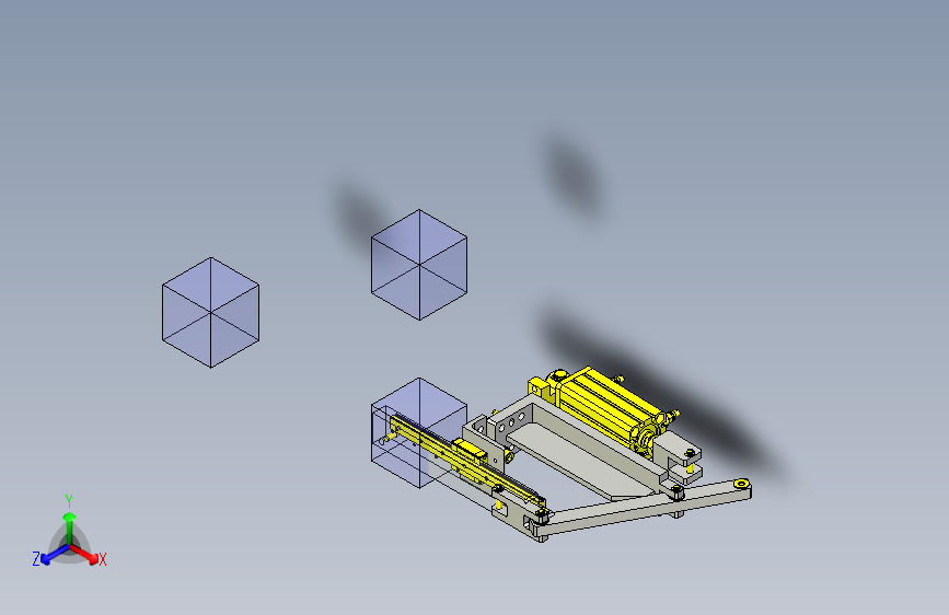 长冲程滑动机构3D图纸