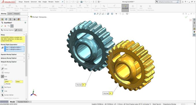G076764-SolidWorks 2019 教育 - 齿轮参数绘图与机械关系=齿轮变速箱减速机差速器