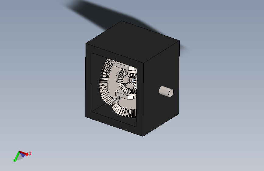 G076784-SolidWorks中的差速器变速箱=齿轮变速箱减速机差速器