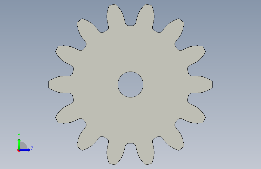 G076871-Spuregear 模块 2=齿轮变速箱减速机差速器 左侧视图