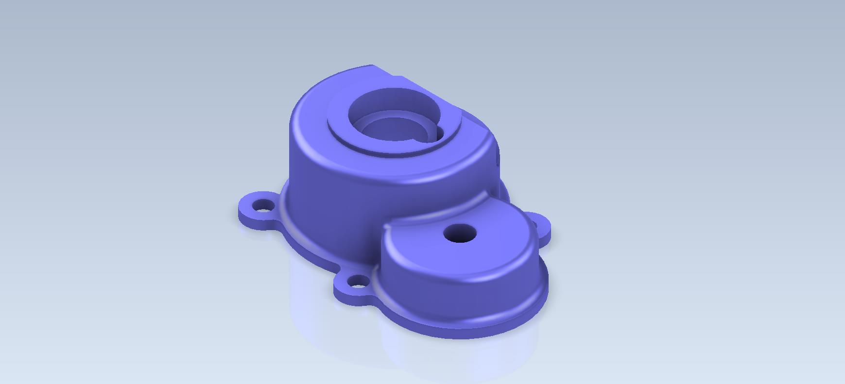G076901-Studycadcam 3D CAD 练习 499_ 齿轮箱盖_ Autodesk Inventor Pro=齿轮变速箱减速机差速器