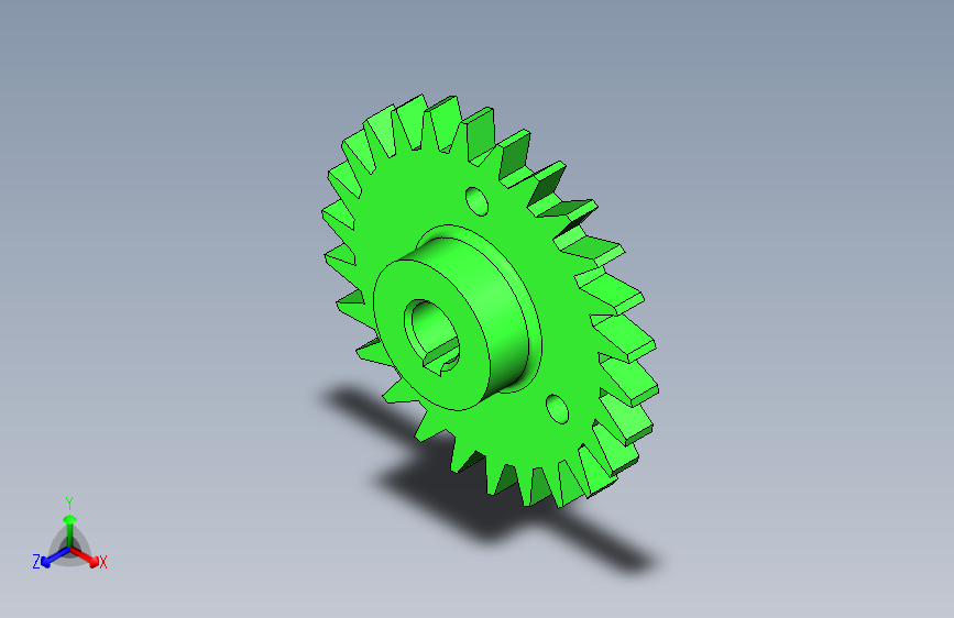 G076903-Studycadcam 3D CAD 练习 662_齿轮_齿条_ Autodesk Inventor Pro=齿轮变速箱减速机差速器