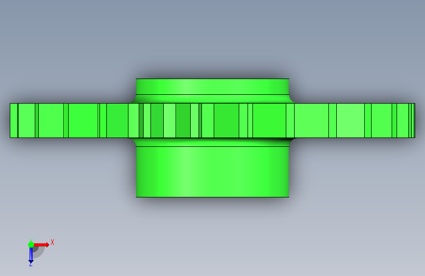 G076903-Studycadcam 3D CAD 练习 662_齿轮_齿条_ Autodesk Inventor Pro=齿轮变速箱减速机差速器 俯视图