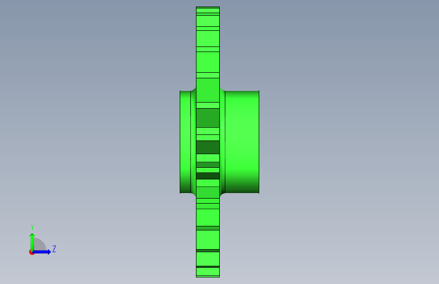 G076903-Studycadcam 3D CAD 练习 662_齿轮_齿条_ Autodesk Inventor Pro=齿轮变速箱减速机差速器 左侧视图