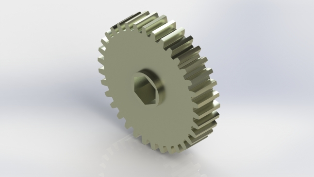 G076977-WCP 六角孔齿轮 __ 齿轮设计自动化 SolidWorks=齿轮变速箱减速机差速器