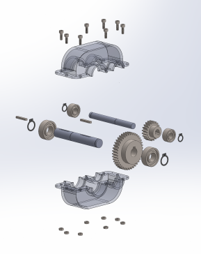 G077443-变速箱 (350)=齿轮变速箱减速机差速器