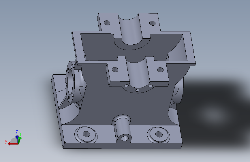 G077527-变速箱（Solidworks）=齿轮变速箱减速机差速器