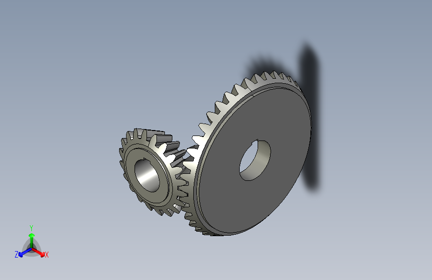 G077856-参数锥齿轮用于PTC Creo参数=齿轮变速箱减速机差速器 主视图