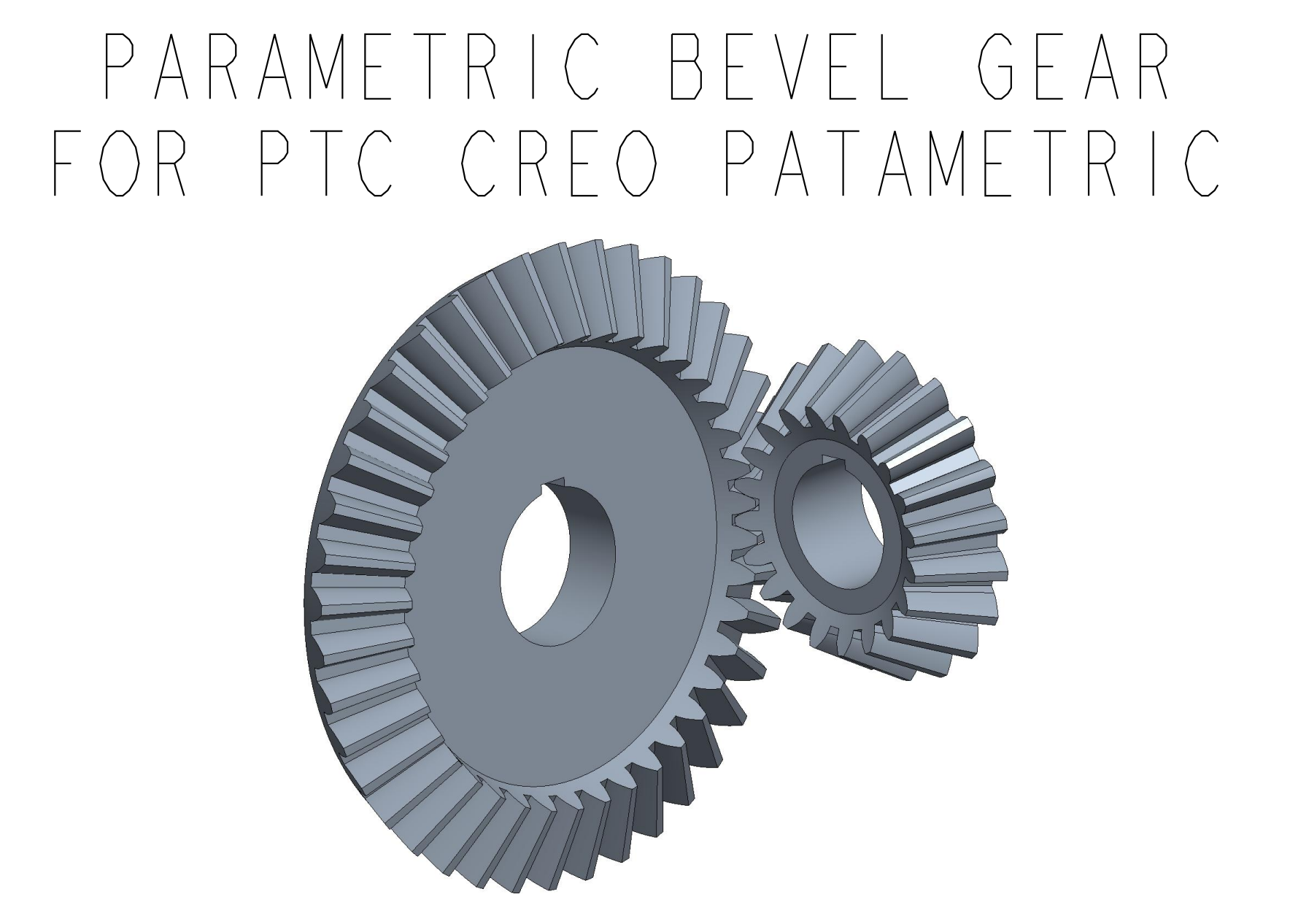 G077856-参数锥齿轮用于PTC Creo参数=齿轮变速箱减速机差速器