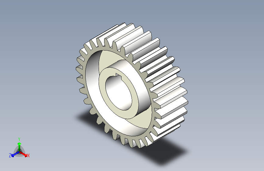 G078536-齿轮 _ Autodesk Inventor=齿轮变速箱减速机差速器