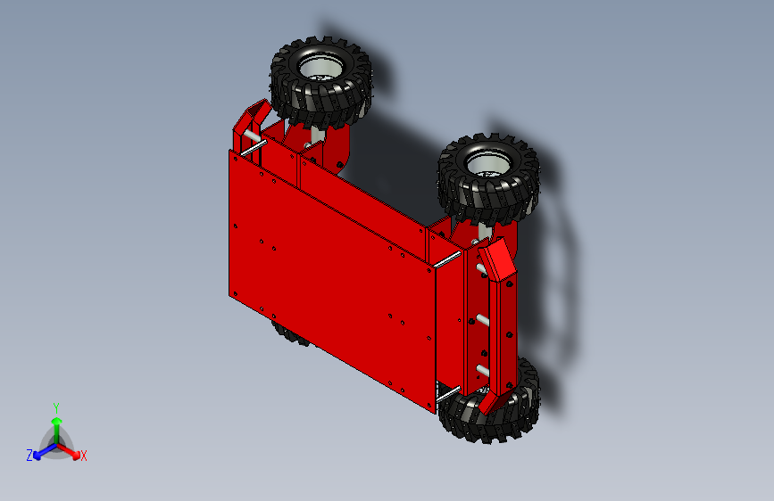 G055222-4WD+机器人+建造=车架底盘悬架悬挂