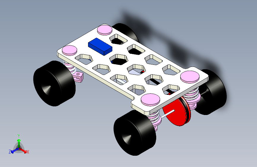 G055254-Arduino汽车=车架底盘悬架悬挂