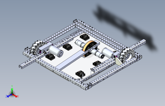 G055357-FRC+MeCanum+Drive+with+Web齿轮=车架底盘悬架悬挂