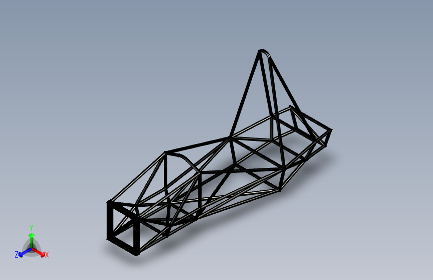G055377-FSAE+空间车架底盘=车架底盘悬架悬挂
