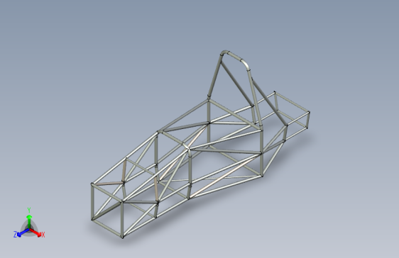G055376-FSAE+管式底盘=车架底盘悬架悬挂