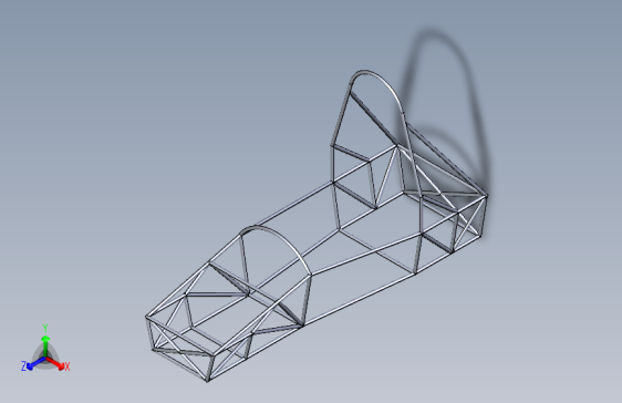 G055378-FSAE+空间框架底盘=车架底盘悬架悬挂