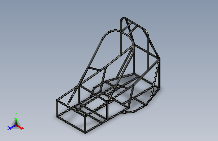 G055383-FSAE+赛车底盘+(5)=车架底盘悬架悬挂