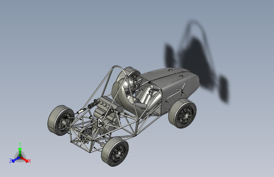 G055399-FSAE底盘组件=车架底盘悬架悬挂