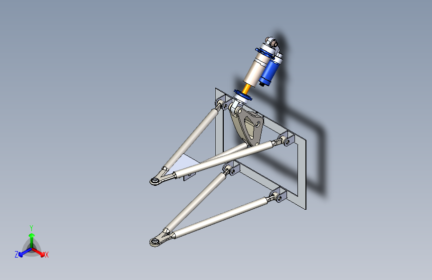 G055403-FSAE悬架模型几何形状=车架底盘悬架悬挂