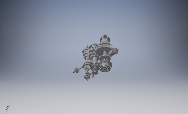 G079046-齿轮系统 (5)=齿轮变速箱减速机差速器