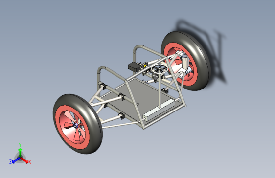 G056021-可变+camber+角+双叉臂悬架系统=车架底盘悬架悬挂