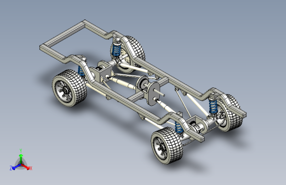 G056128-汽车底盘+4x4=车架底盘悬架悬挂