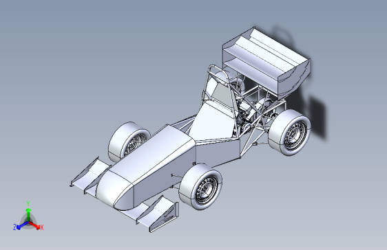 G056653-FSAE赛车原型+–+粗略概念模型=车架