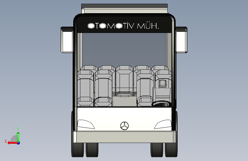 G057248-Solidworks,+巴士=巴士大巴汽车 背面视图