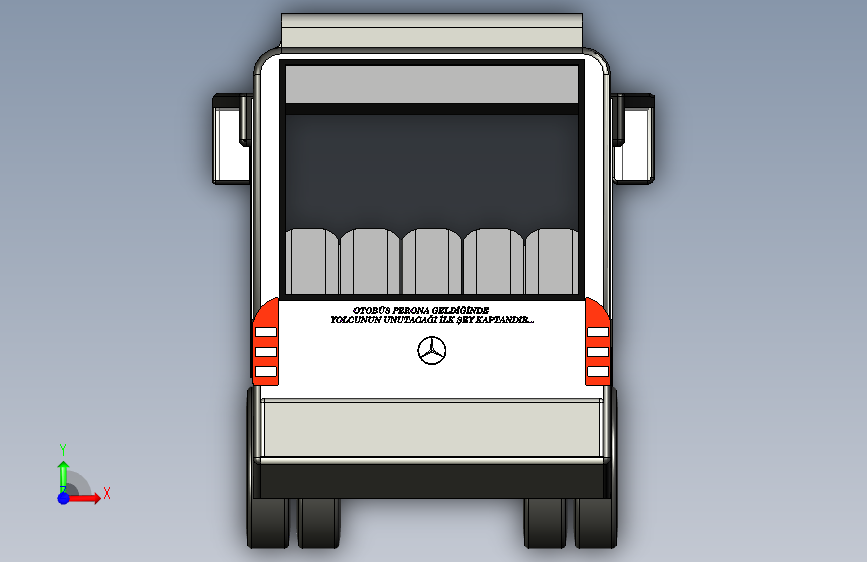 G057248-Solidworks,+巴士=巴士大巴汽车 正面视图