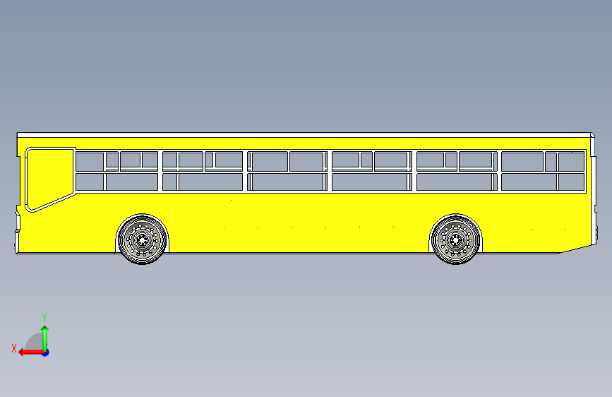 G057355-城市公交车+(2)=巴士大巴汽车 背面视图
