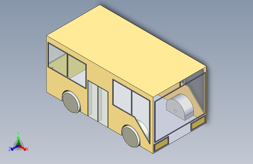 G057415-酷炫的沃尔沃巴士使用Solidworks2015=巴士大巴汽车