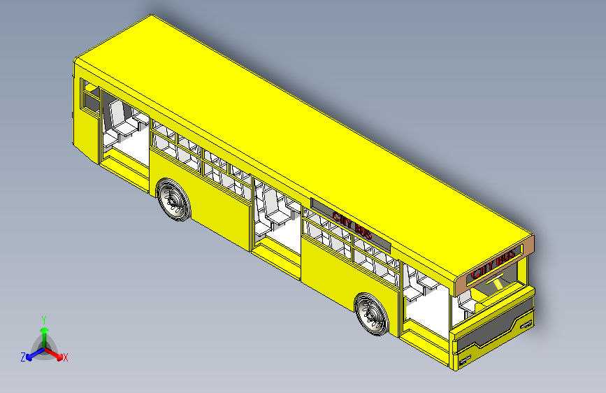 G057447-迷你玩具巴士=巴士大巴汽车