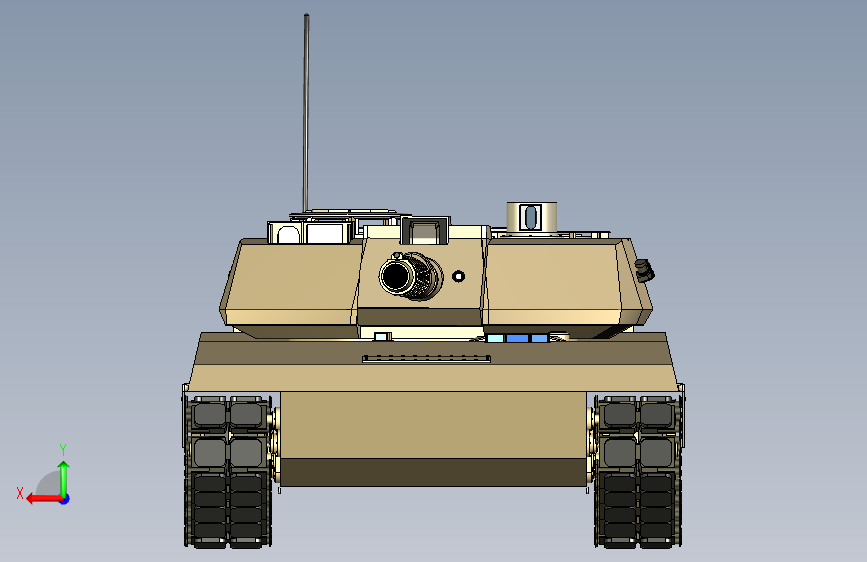 G057567-A2+MBT(虚构)=坦克装甲车 背面视图
