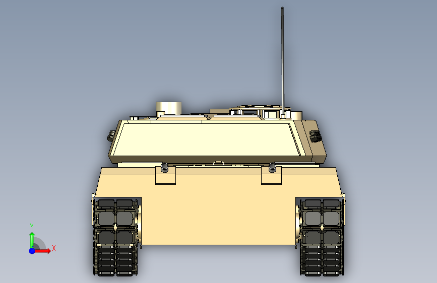 G057567-A2+MBT(虚构)=坦克装甲车 正面视图