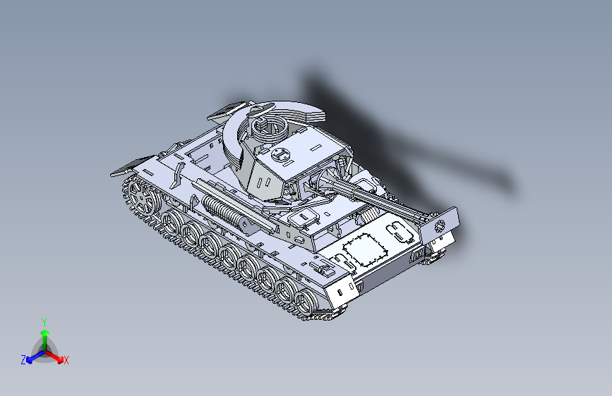 G057618-Panzerkampfwagen，钣金难题，3D拼图，3D模型，第二次世界大战，德国坦克，MetalcraftDesign=坦克装甲车