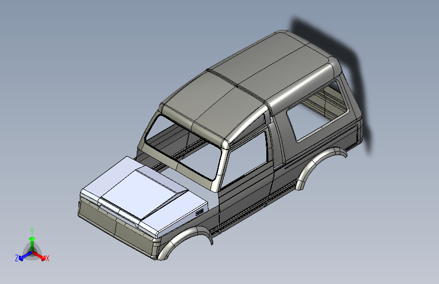 G057833-Maruti+Gypsy+BIW+A级表面=汽车车身车门引擎盖