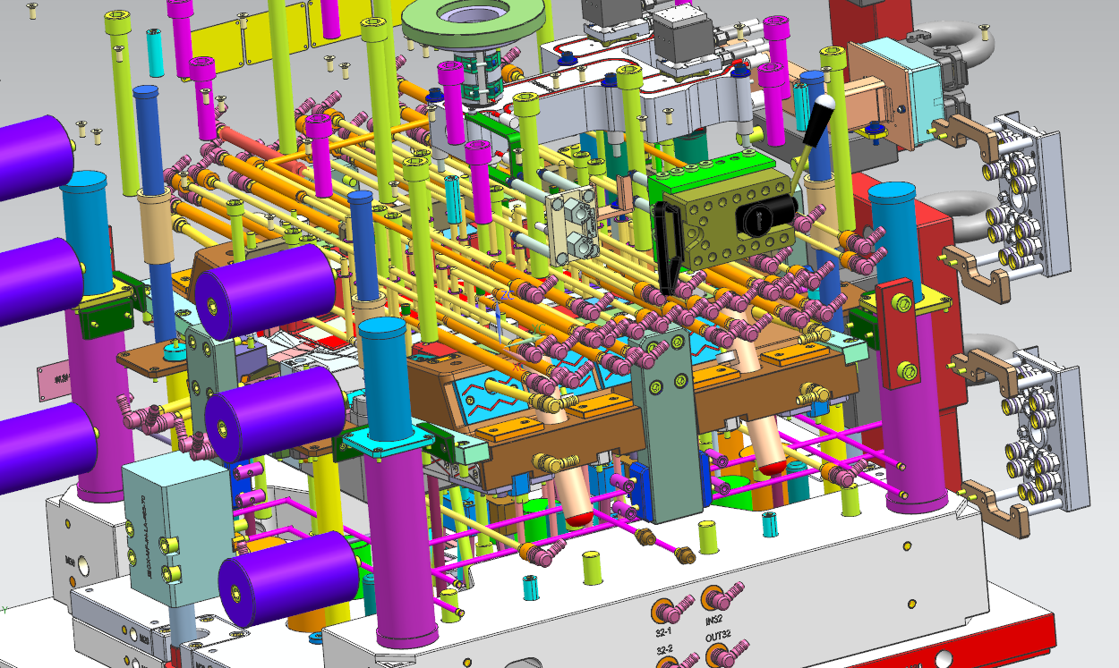 汽车B柱饰板模具3D图档--662082--49