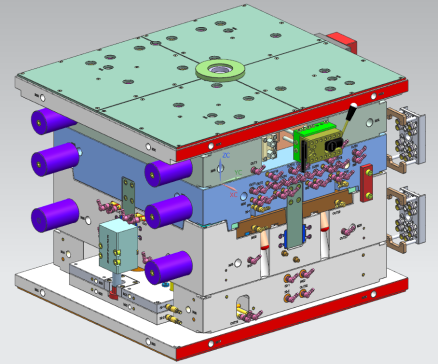 汽车B柱饰板模具3D图档--662082--49