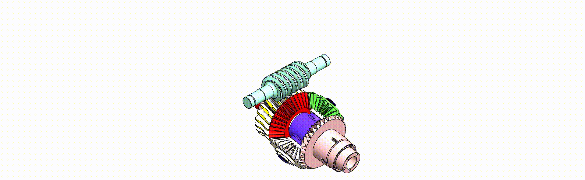 G079916-高级差速器变速箱 (2)=齿轮变速箱减速机差速器