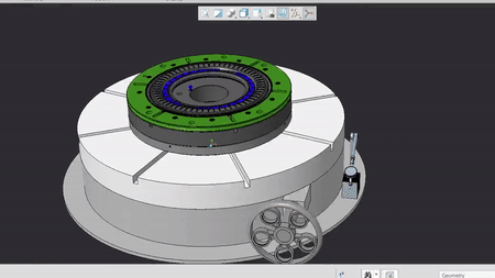 G080140-回转工作台机构=齿轮变速箱减速机差速器