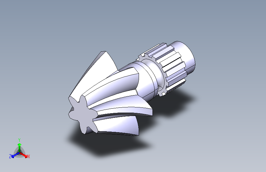 G081405-螺旋齿轮[CATIA]=齿轮变速箱减速机差速器
