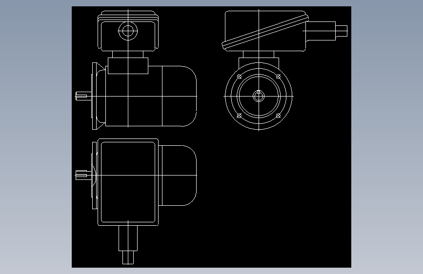 标准电机YB90S-4-1.1kW-B5