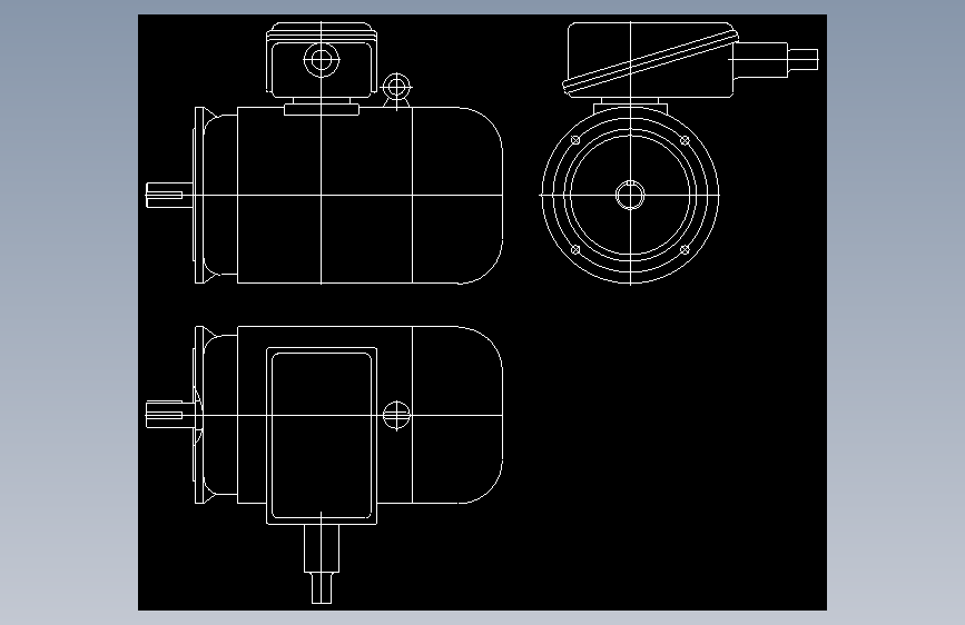 标准电机YB200L2-6-22kW-B5
