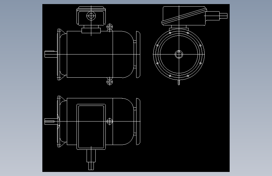 标准电机YB250M-4-55KW-B5