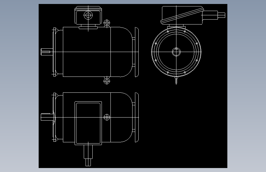 标准电机YB280S-4-75kw-B5